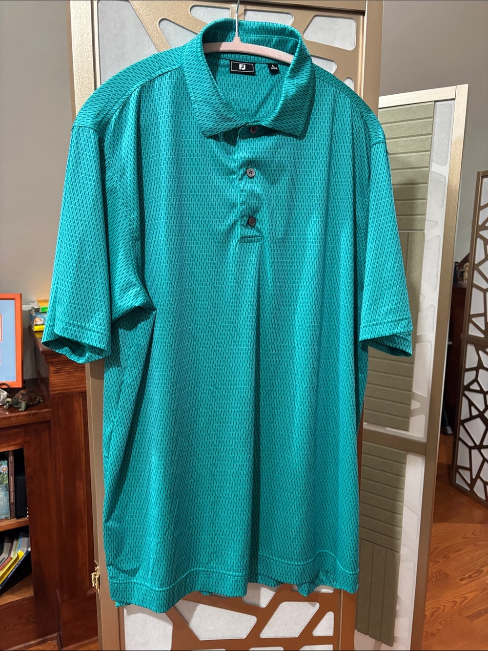 FootJoy Teal Mesh Golf Polo